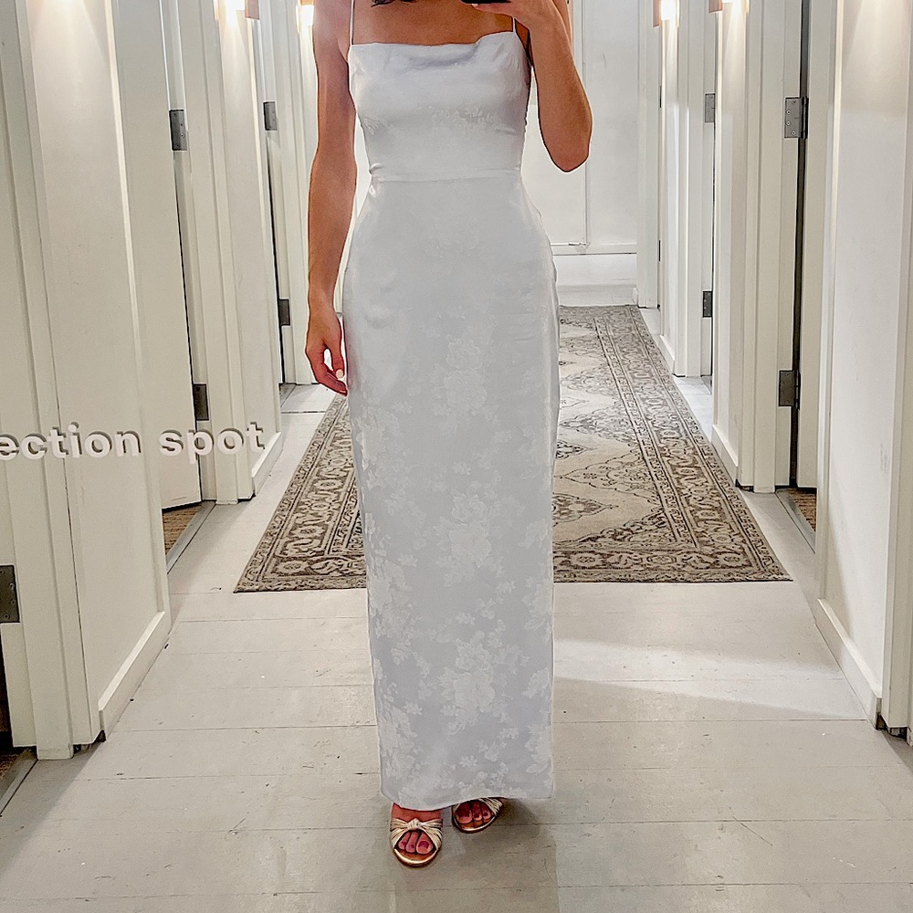 Reformation Silk Blue Dress